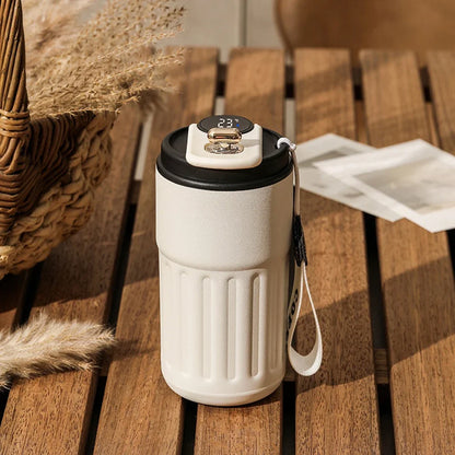 Smart Thermos Bottle – LED Temperature Display | Hot & Cold